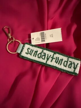 Anthropology Beaded Keychain